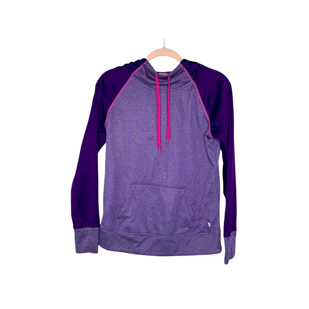 DANSKIN NOW Purple Dri More Hooded Sweatshirt M